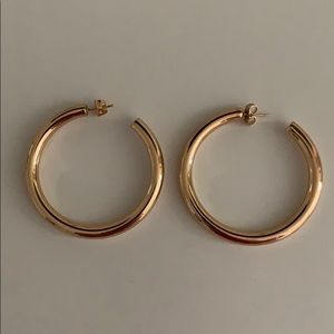 Gold Melanie auld hoop earrings